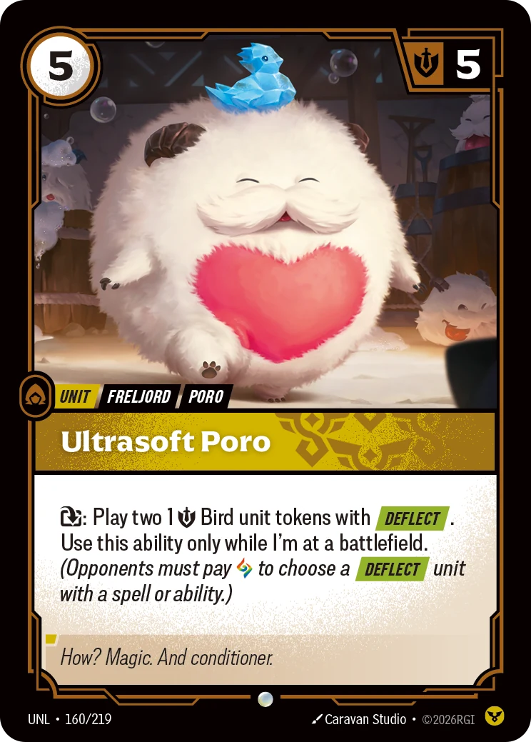 Ultrasoft Poro (Riftbound Organized Play Promotional Cards #160)