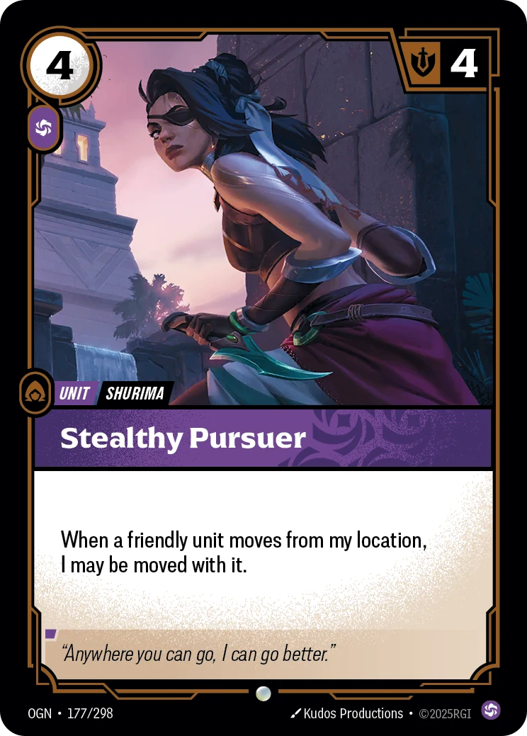 Stealthy Pursuer (Riftbound Organized Play Promotional Cards #177)