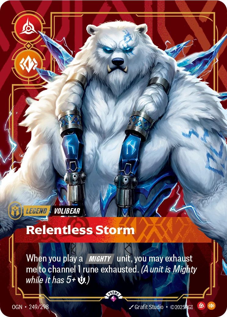 Volibear - Relentless Storm (Riftbound Organized Play Promotional Cards #249)