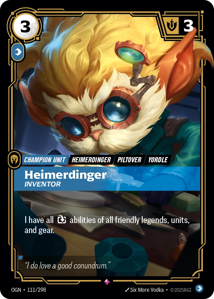 Heimerdinger - Inventor (Riftbound Promotional Cards #111)