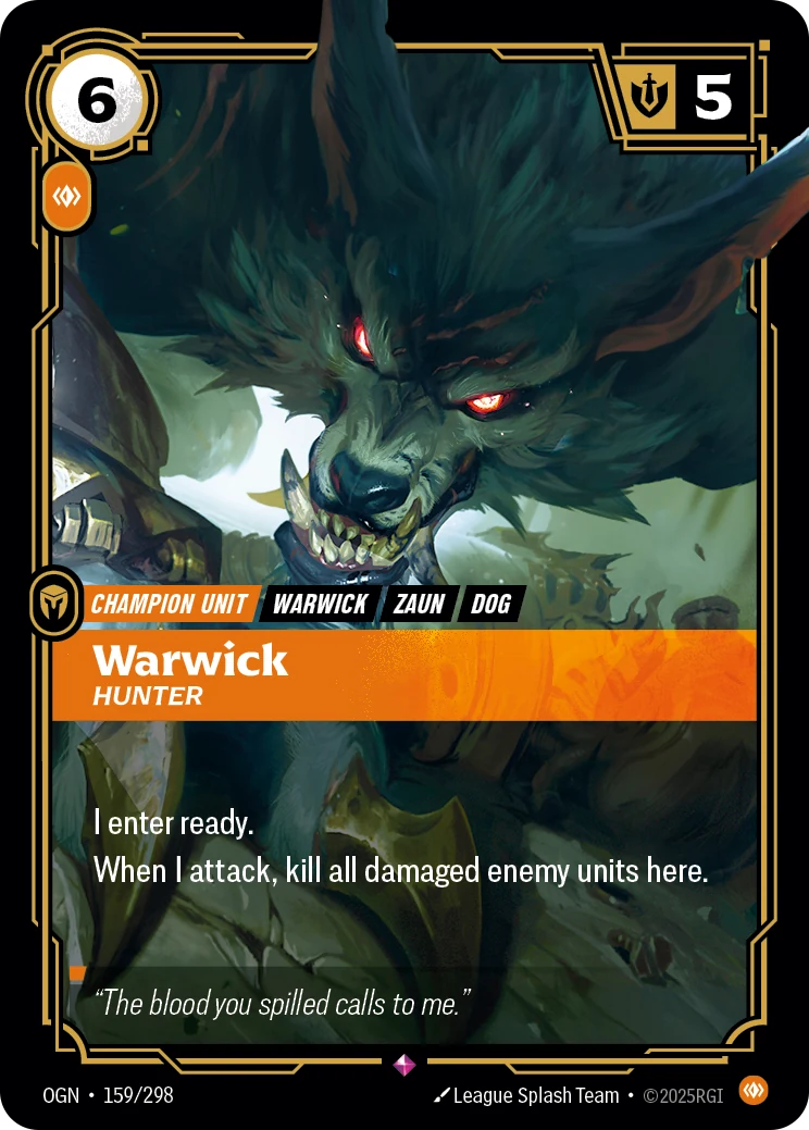 Warwick - Hunter (Riftbound Promotional Cards #159)