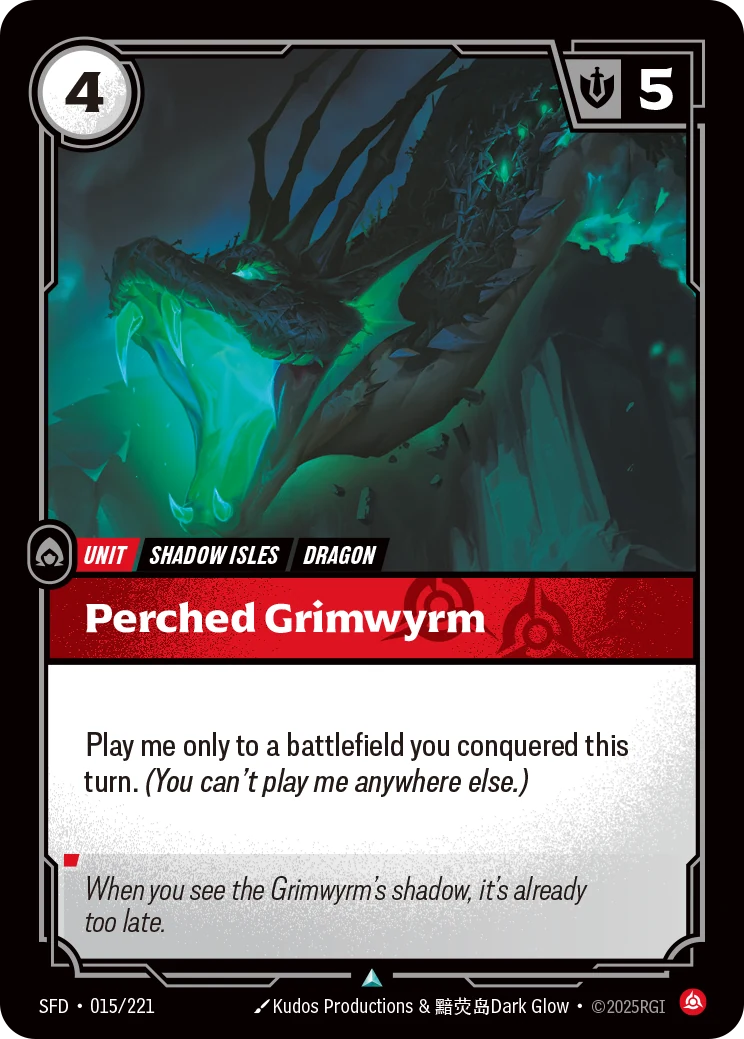 Perched Grimwyrm (Spiritforged #15)