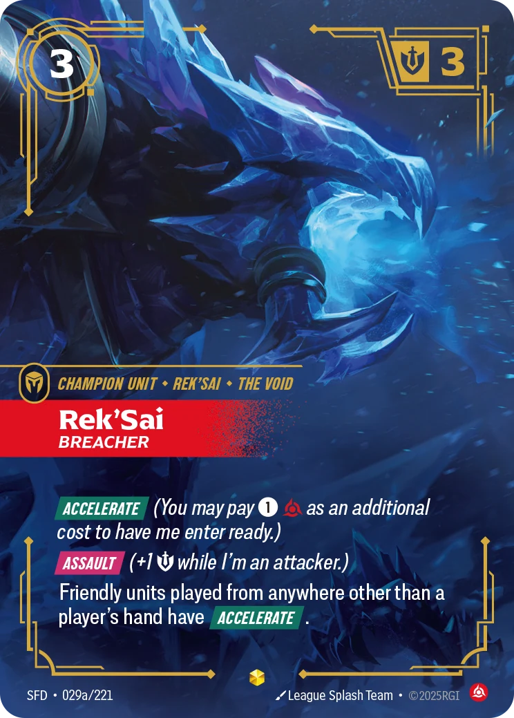 Rek'Sai - Breacher (Alternate Art) (Spiritforged #29)