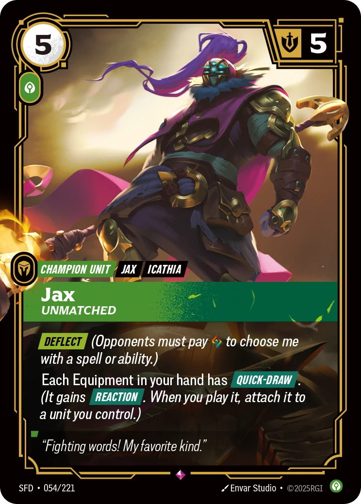 Jax - Unmatched (Spiritforged #54)