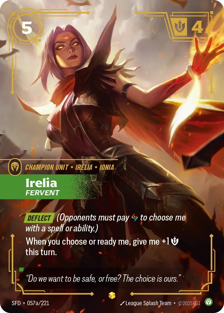 Irelia - Fervent (Alternate Art) (Spiritforged #57)