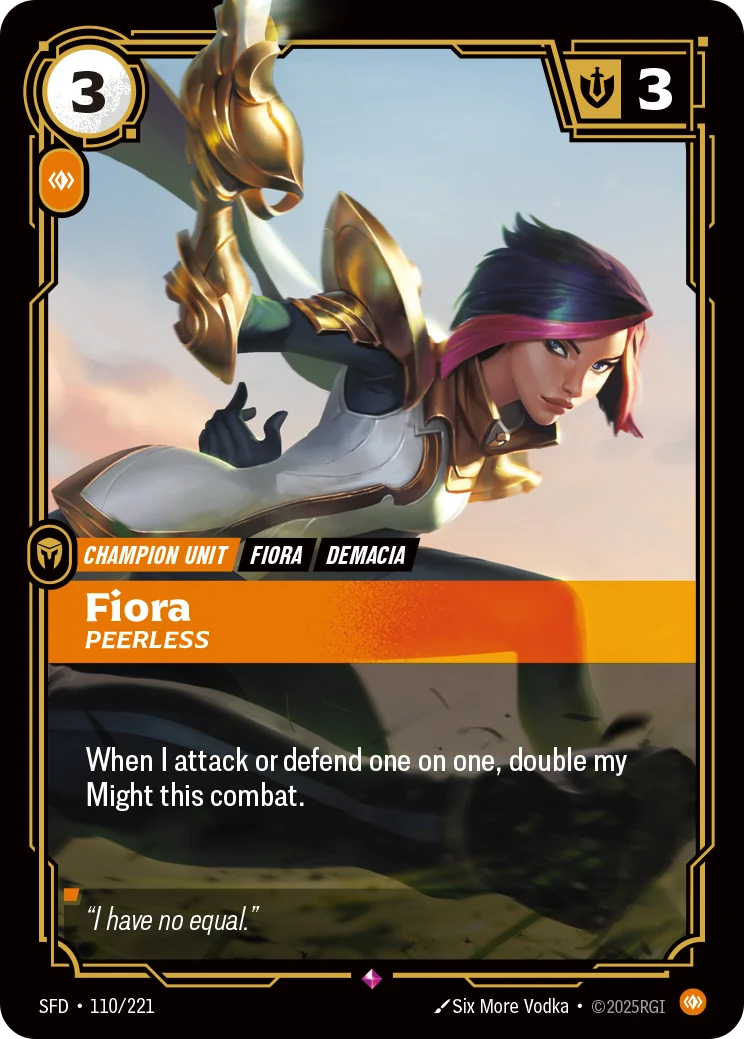 Fiora - Peerless (Spiritforged #110)