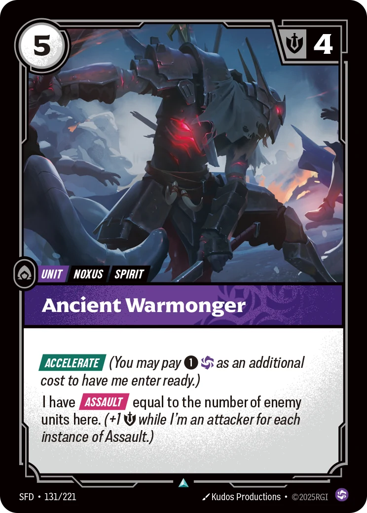 Ancient Warmonger (Spiritforged #131)