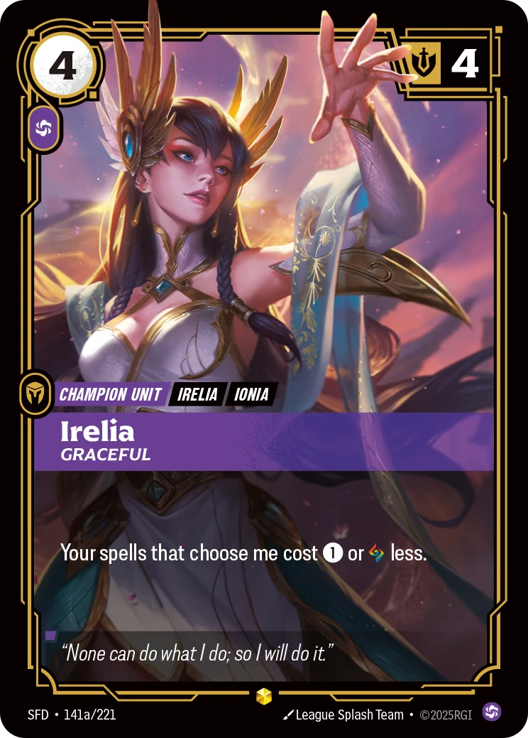 Irelia - Graceful (Alternate Art) (Spiritforged #141)