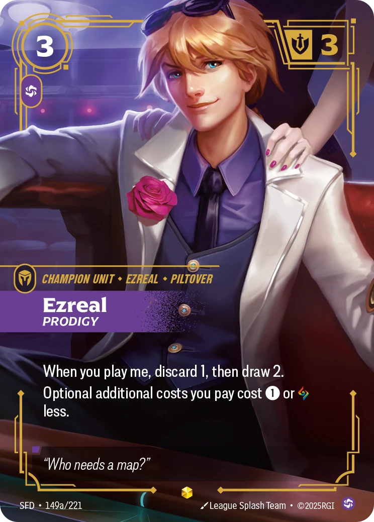 Ezreal - Prodigy (Alternate Art) (Spiritforged #149)