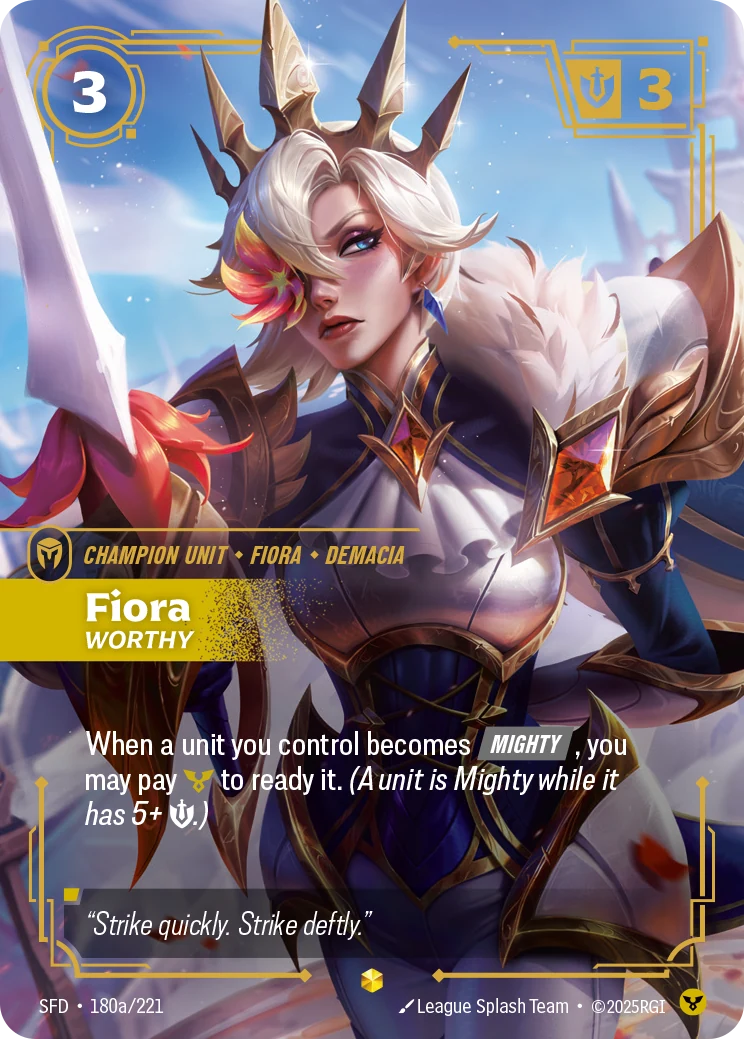 Fiora - Worthy (Alternate Art) (Spiritforged #180)