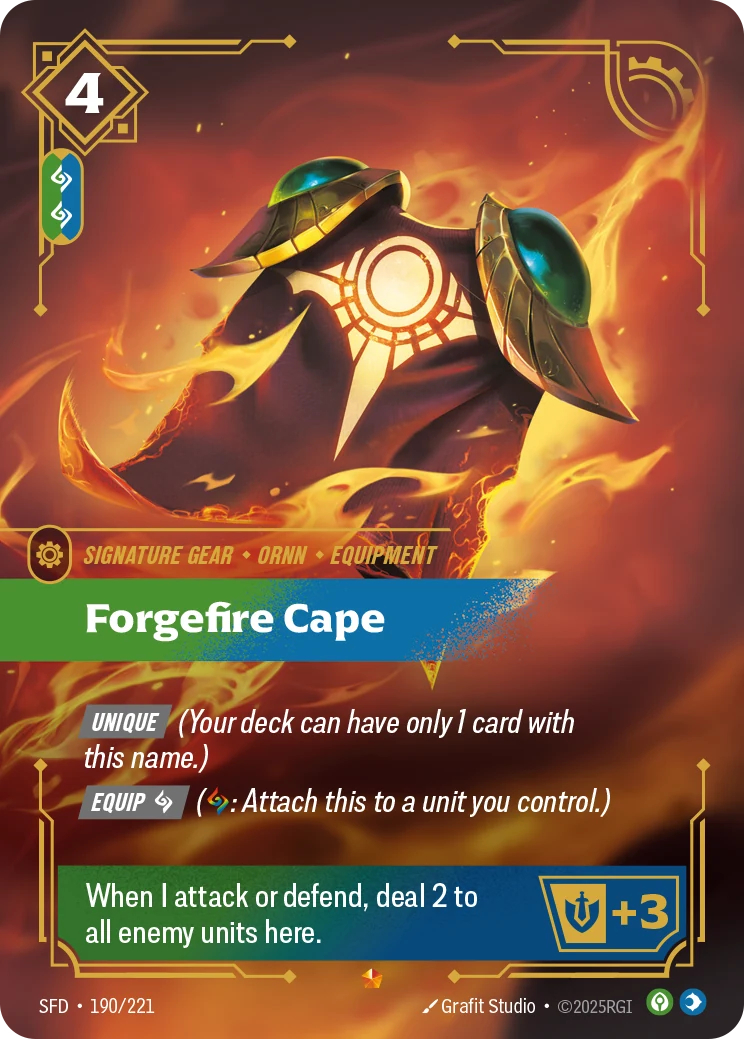 Forgefire Cape (Spiritforged #190)