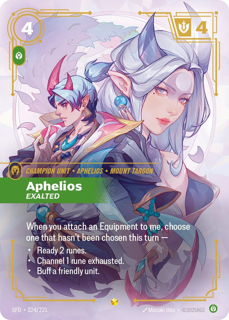 Aphelios - Exalted (Overnumbered) (Spiritforged #224)