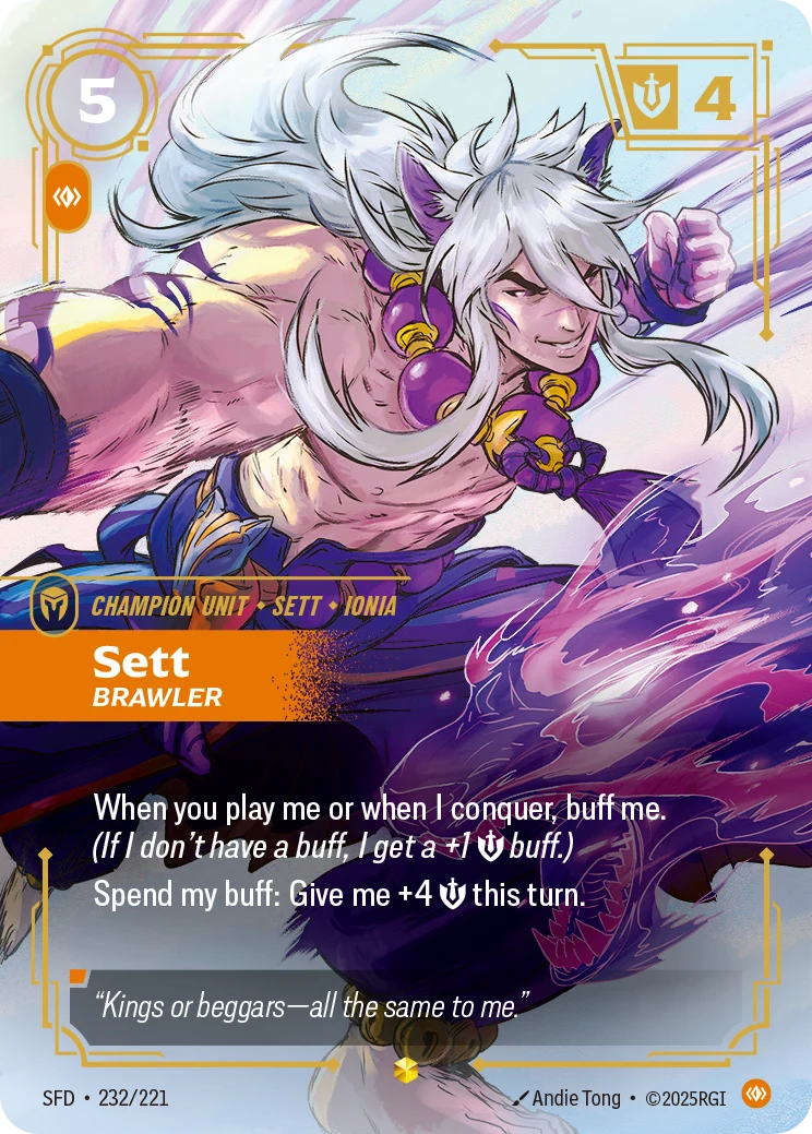 Sett - Brawler (Overnumbered) (Spiritforged #232)