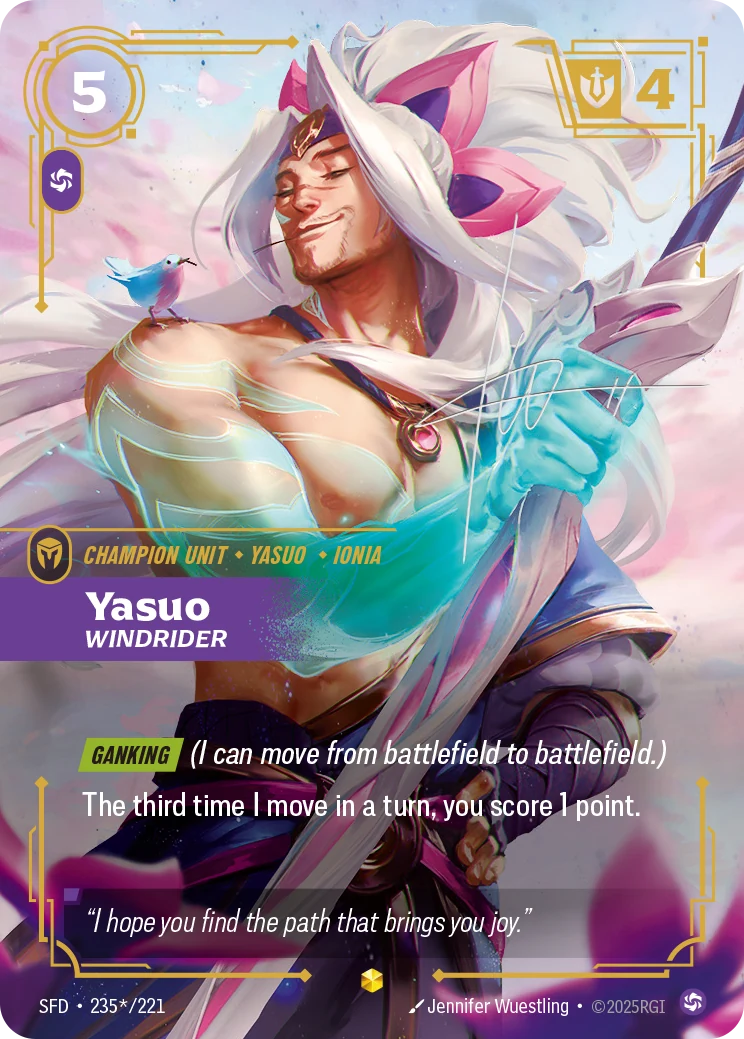 Yasuo - Windrider (Signature) (Spiritforged #235)