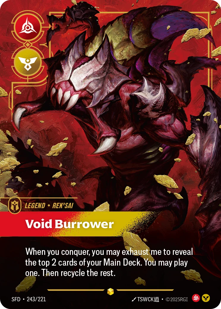 Rek'sai - Void Burrower (Overnumbered) (Spiritforged #243)