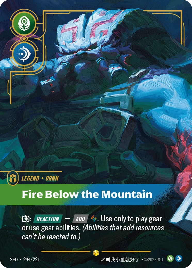Ornn - Fire Below the Mountain (Overnumbered) (Spiritforged #244)