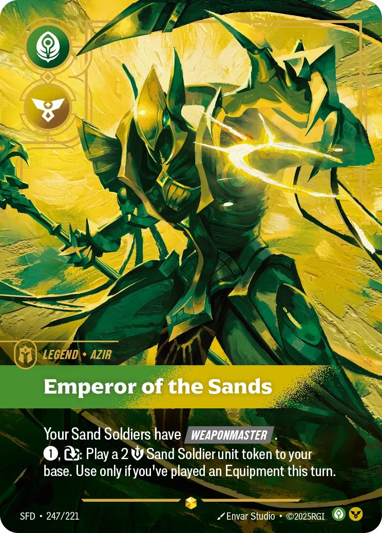 Azir - Emperor of the Sands (Overnumbered) (Spiritforged #247)