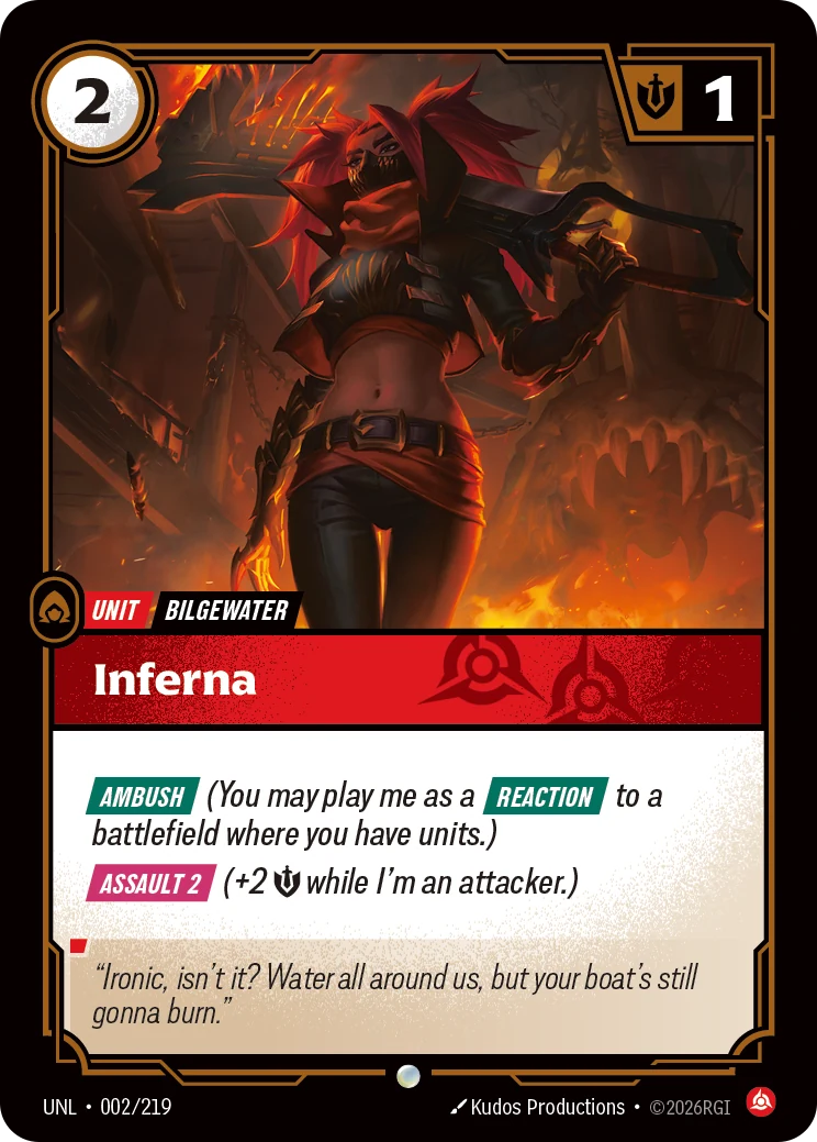 Inferna — Unleashed #2 (Riftbound card)