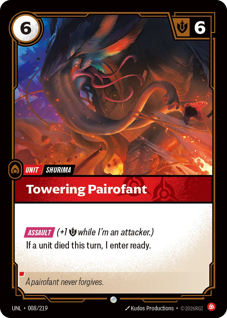 Towering Pairofant — Unleashed #8 (Riftbound card)