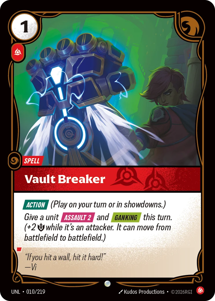 Vault Breaker — Unleashed #10 (Riftbound card)