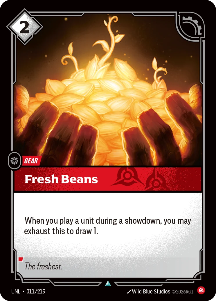 Fresh Beans — Unleashed #11 (Riftbound card)