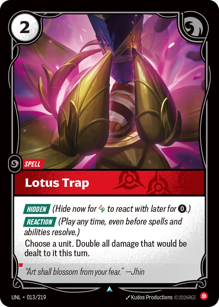 Lotus Trap — Unleashed #13 (Riftbound card)