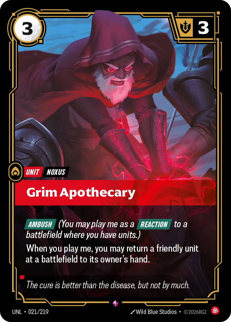 Grim Apothecary — Unleashed #21 (Riftbound card)