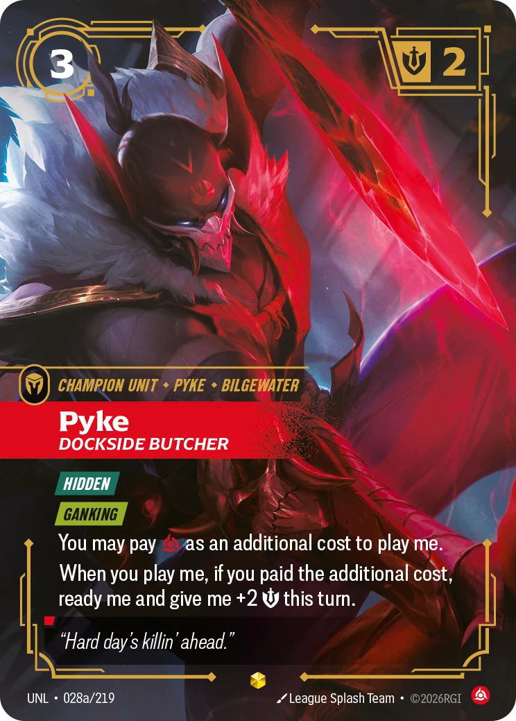 Pyke - Dockside Butcher (Alternate Art) (Unleashed #28)