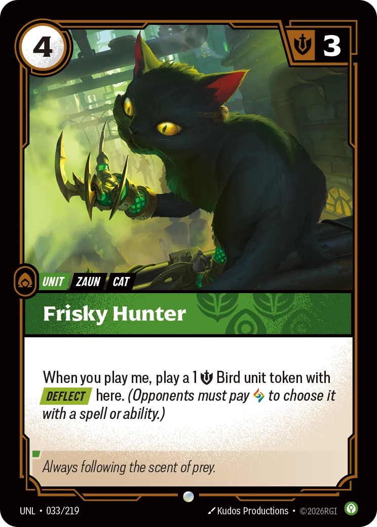Frisky Hunter — Unleashed #33 (Riftbound card)