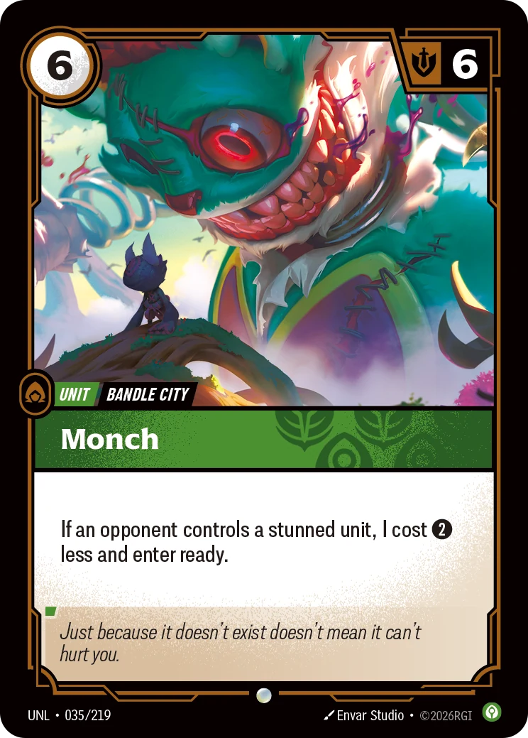 Monch — Unleashed #35 (Riftbound card)