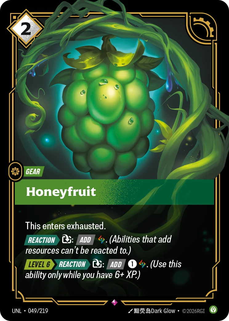 Honeyfruit — Unleashed #49 (Riftbound card)
