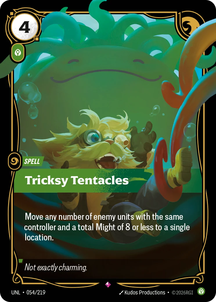 Tricksy Tentacles — Unleashed #54 (Riftbound card)