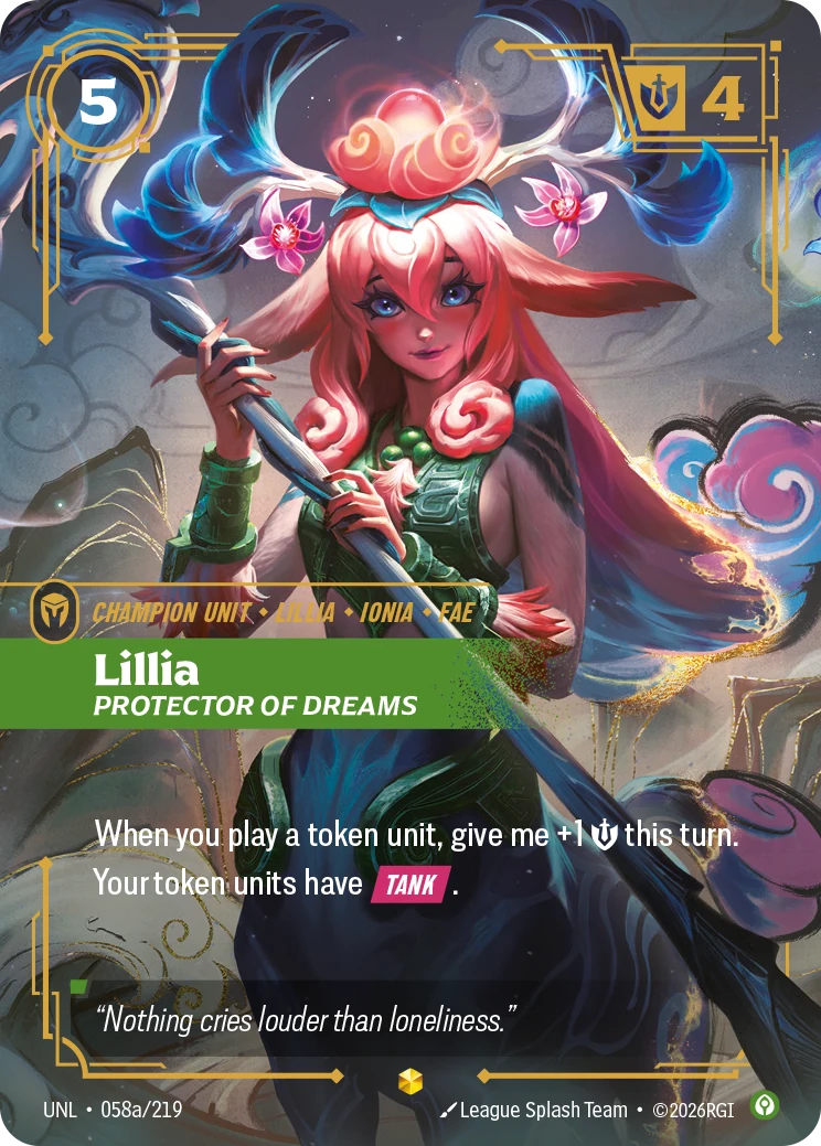 Lillia - Protector of Dreams (Alternate Art) (Unleashed #58)