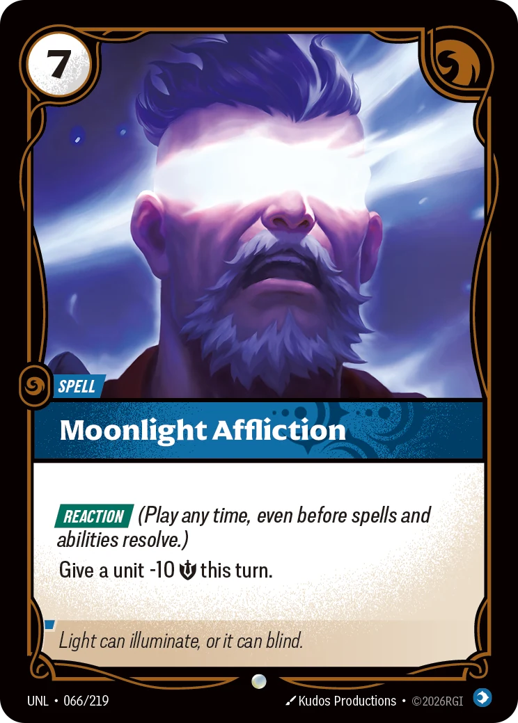 Moonlight Affliction — Unleashed #66 (Riftbound card)