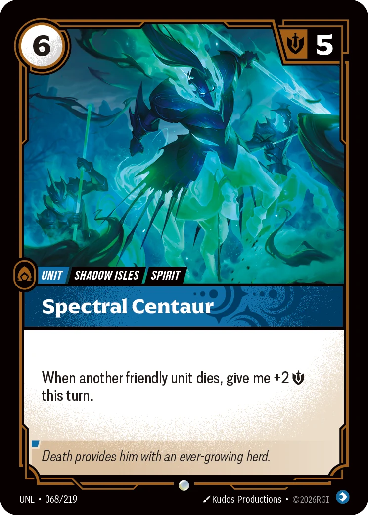 Spectral Centaur — Unleashed #68 (Riftbound card)