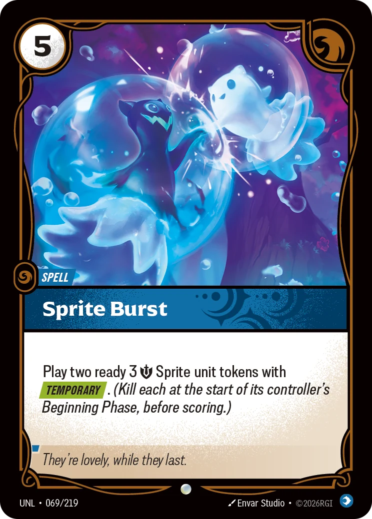 Sprite Burst — Unleashed #69 (Riftbound card)