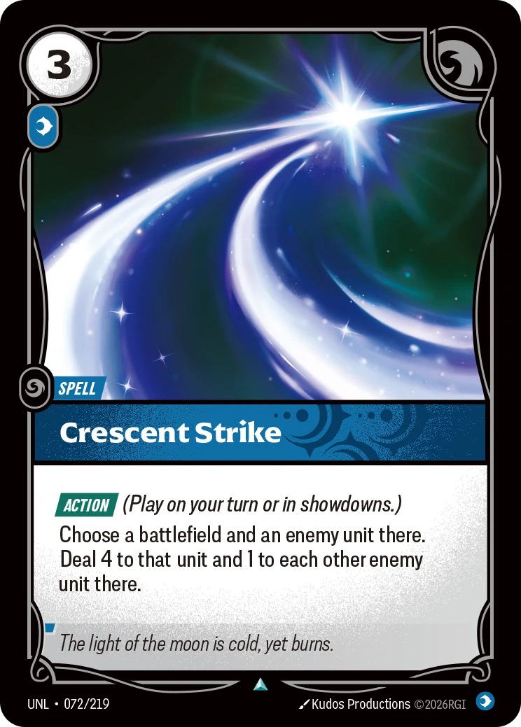 Crescent Strike — Unleashed #72 (Riftbound card)