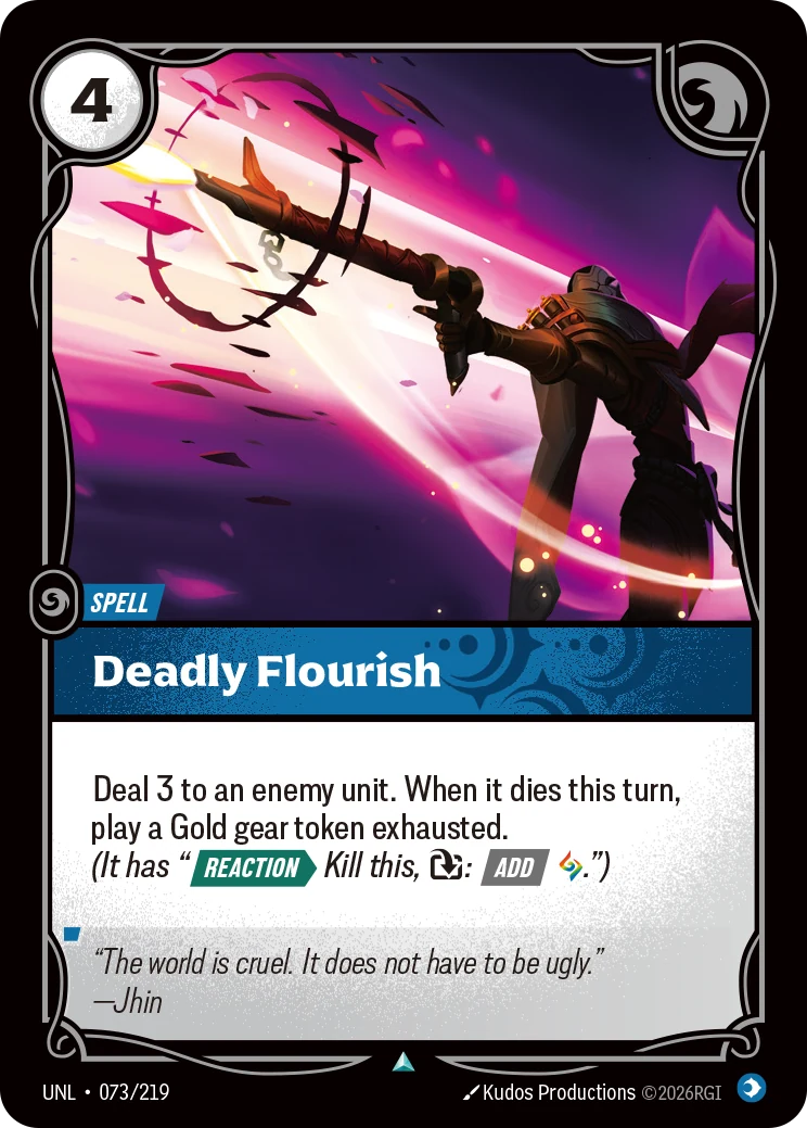 Deadly Flourish — Unleashed #73 (Riftbound card)
