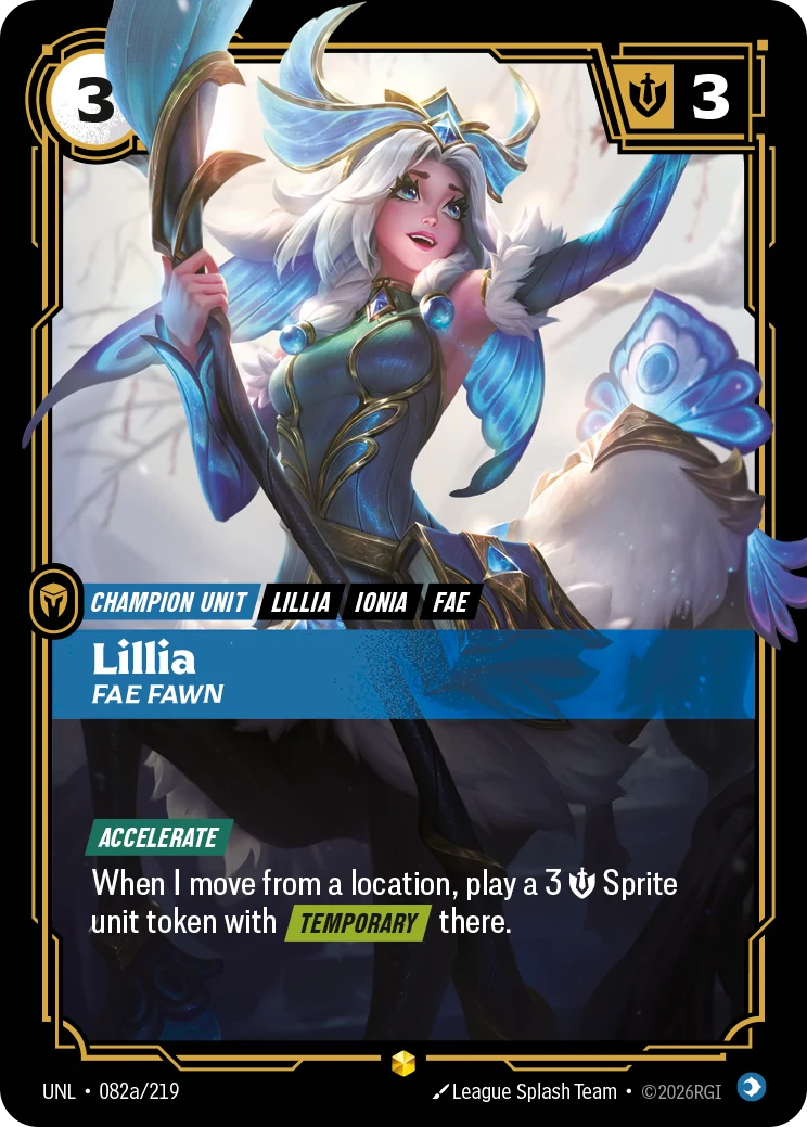 Lillia - Fae Fawn (Alternate Art) (Unleashed #82)