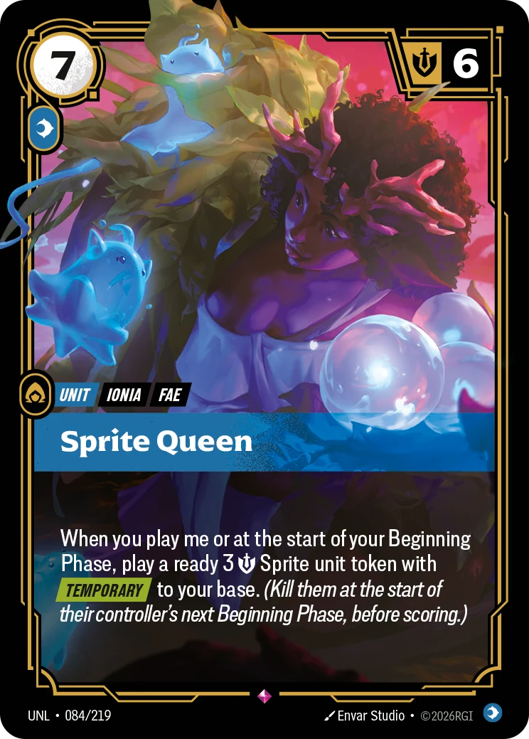 Sprite Queen — Unleashed #84 (Riftbound card)