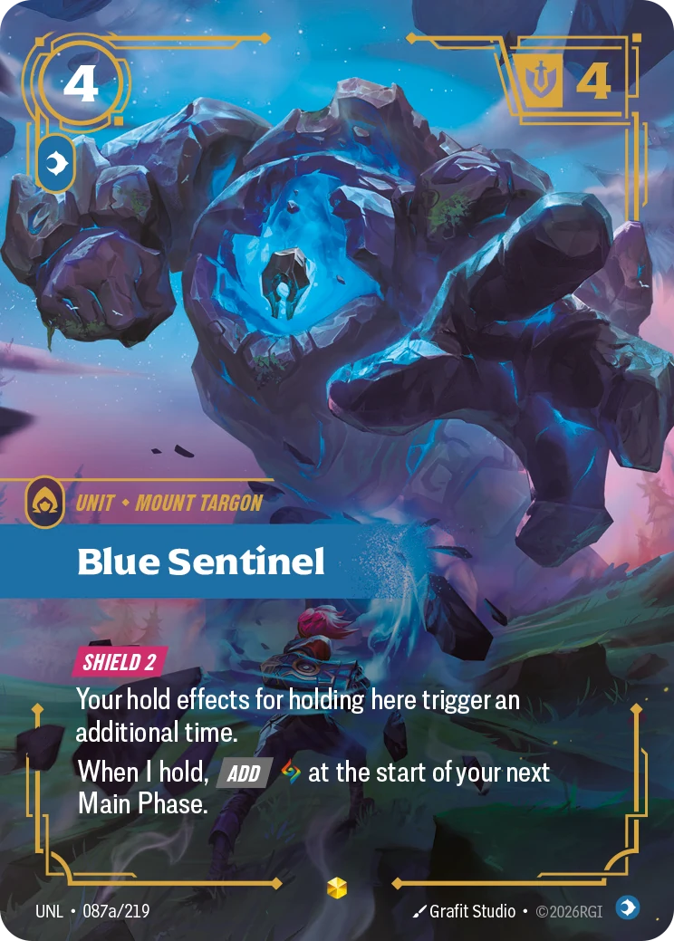 Blue Sentinel (Alternate Art) (Unleashed #87)