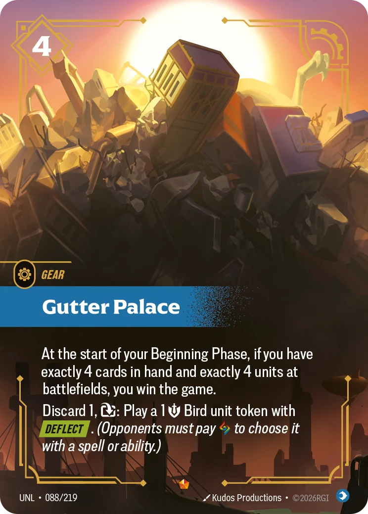 Gutter Palace — Unleashed #88 (Riftbound card)