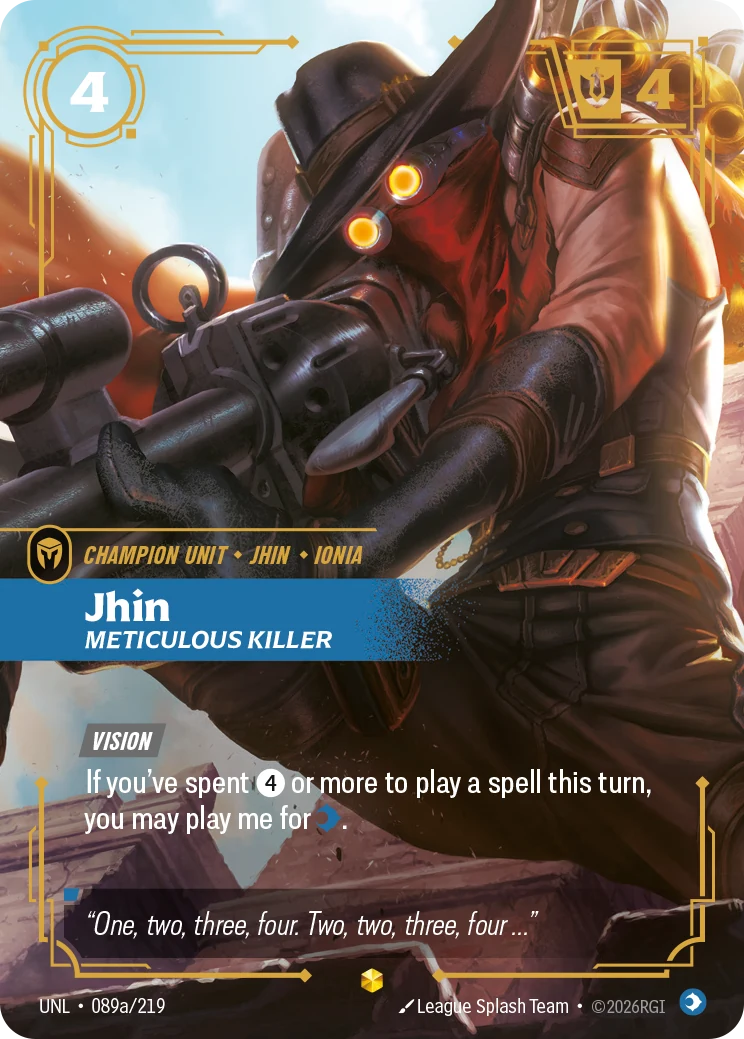 Jhin - Meticulous Killer (Alternate Art) (Unleashed #89)
