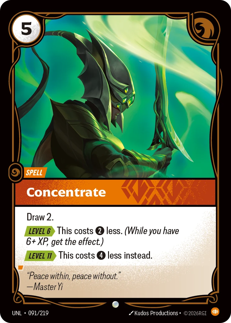 Concentrate — Unleashed #91 (Riftbound card)