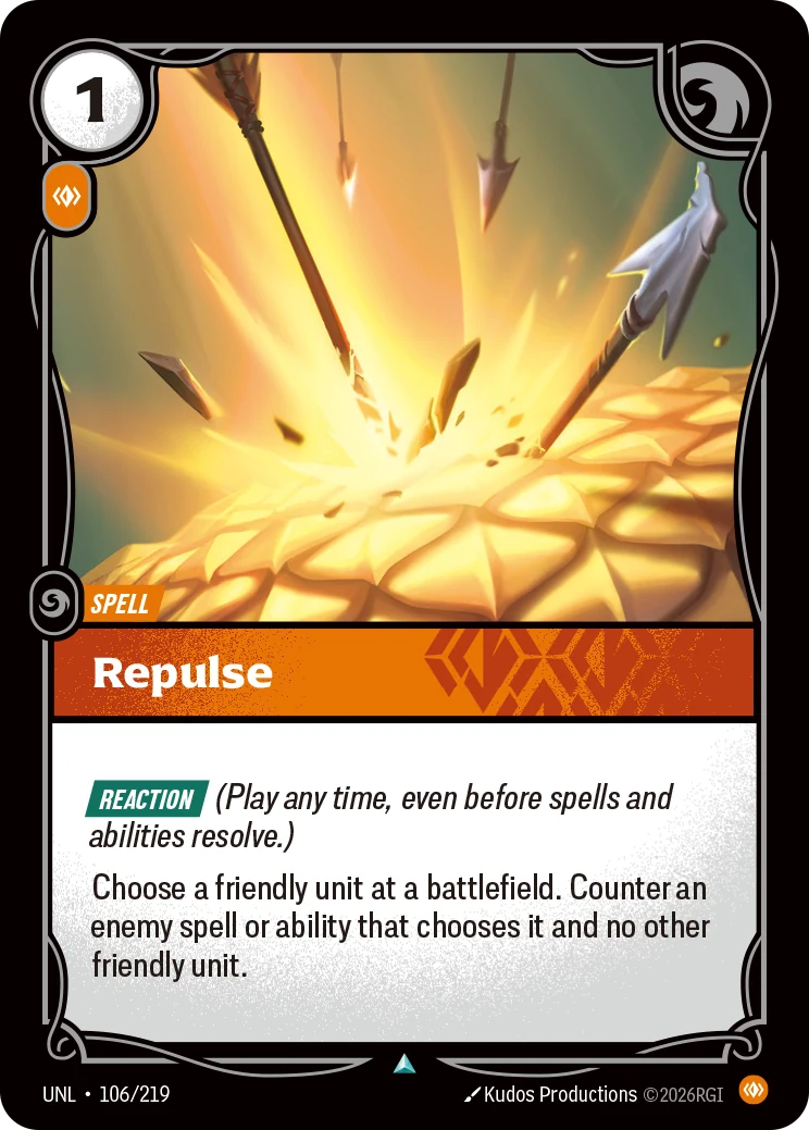 Repulse — Unleashed #106 (Riftbound card)