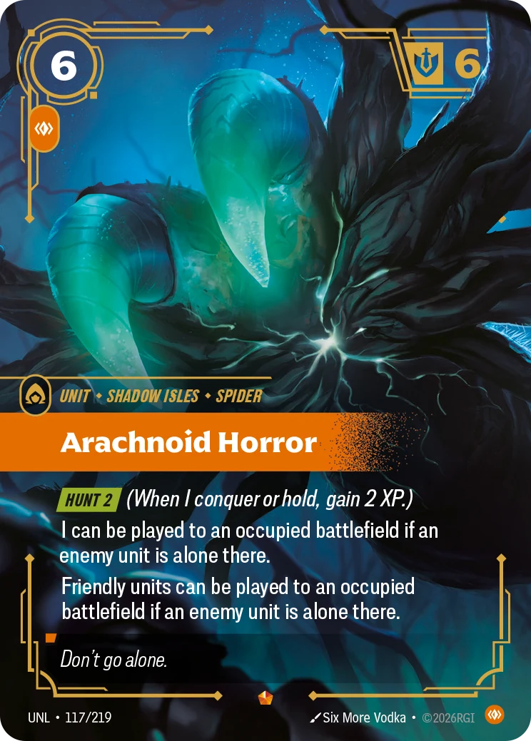 Arachnoid Horror — Unleashed #117 (Riftbound card)