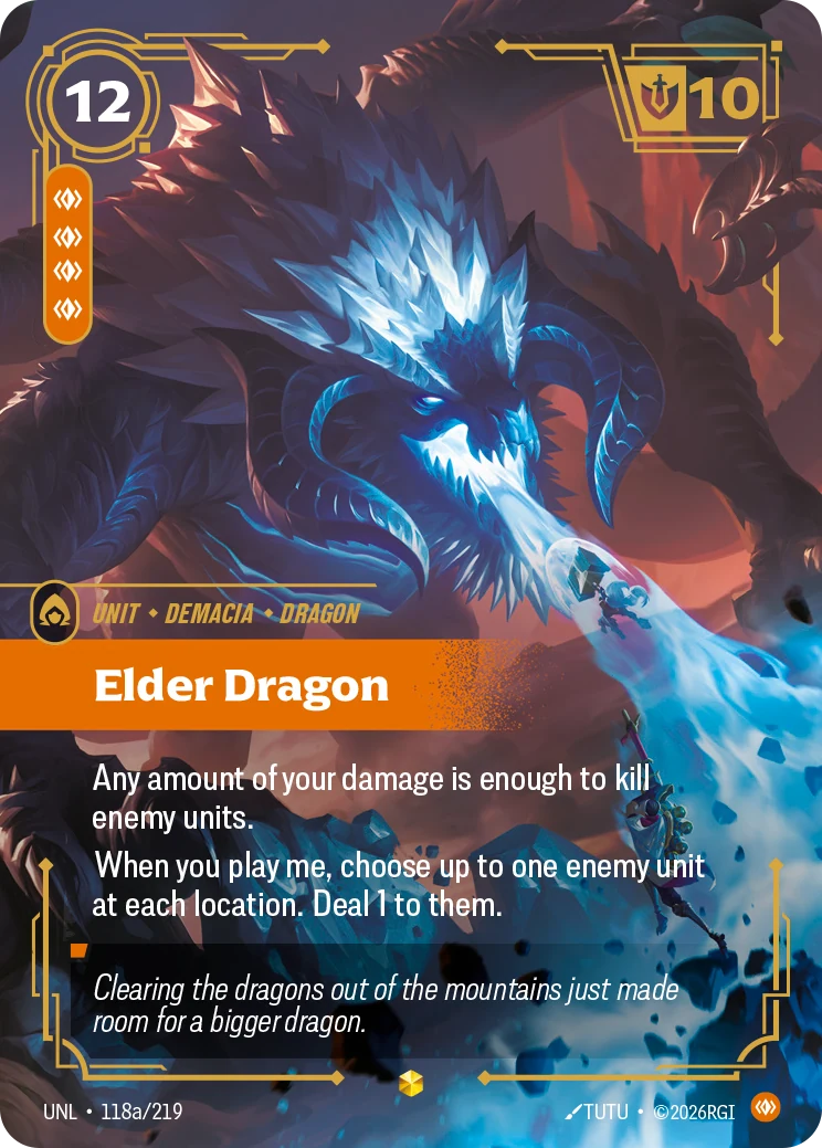 Elder Dragon (Alternate Art) (Unleashed #118)