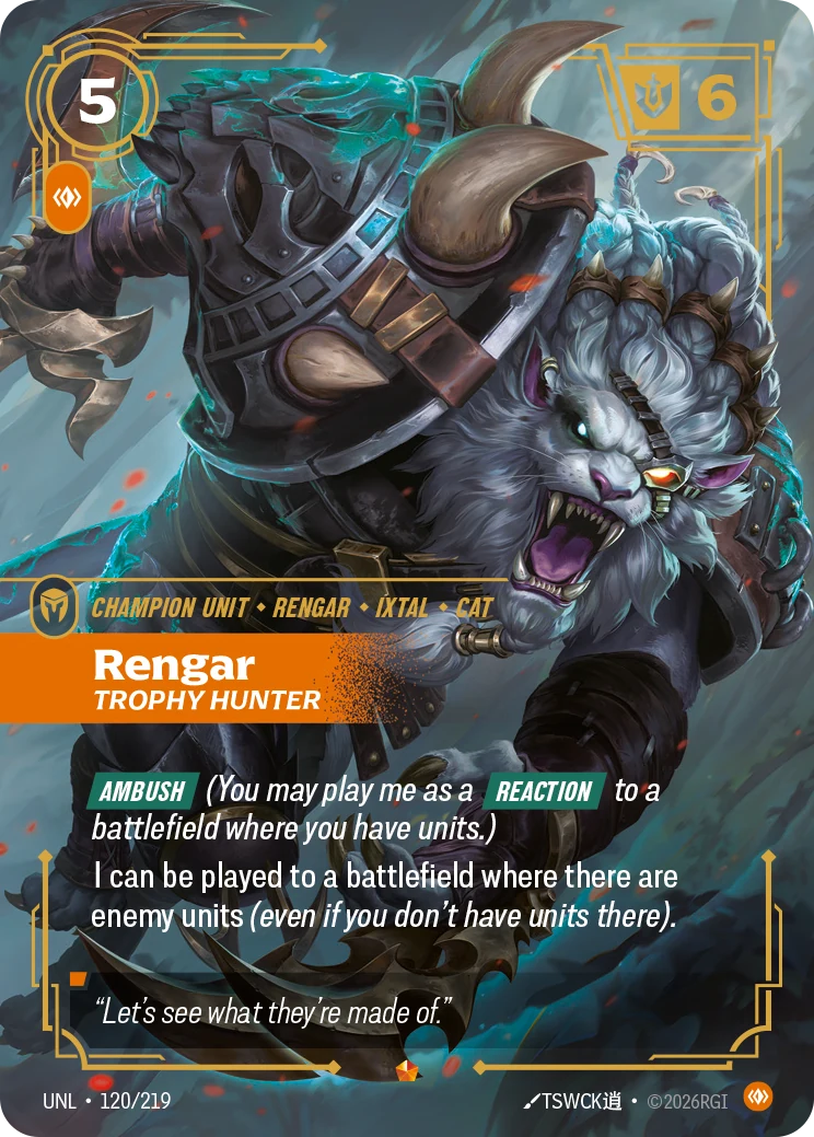 Rengar - Trophy Hunter (Unleashed #120)