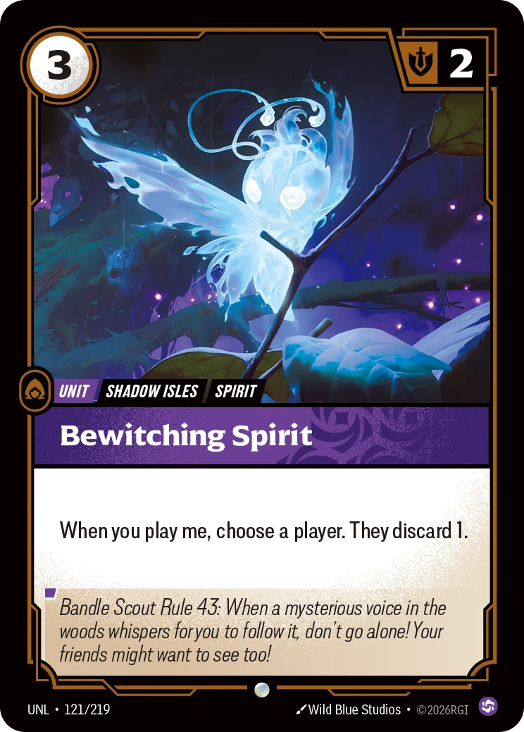 Bewitching Spirit — Unleashed #121 (Riftbound card)