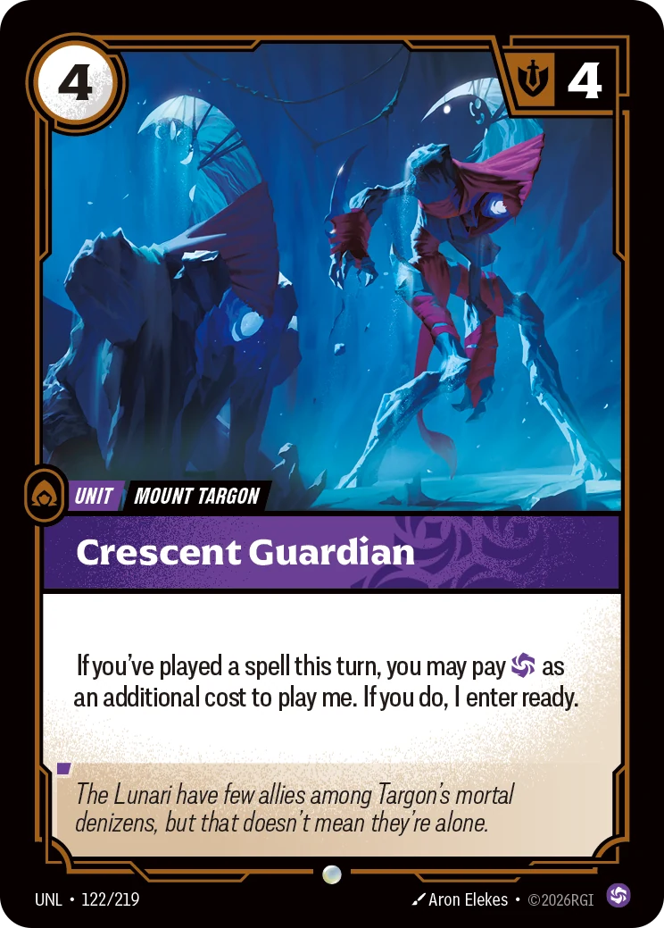 Crescent Guardian — Unleashed #122 (Riftbound card)